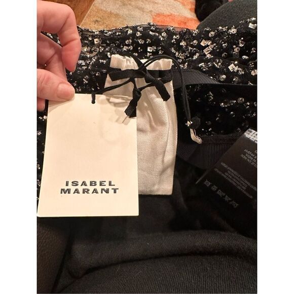 Isabel Marant Tanael Embellished Sheer Leggings Size 1 (Small) with defect - Picture 11 of 13
